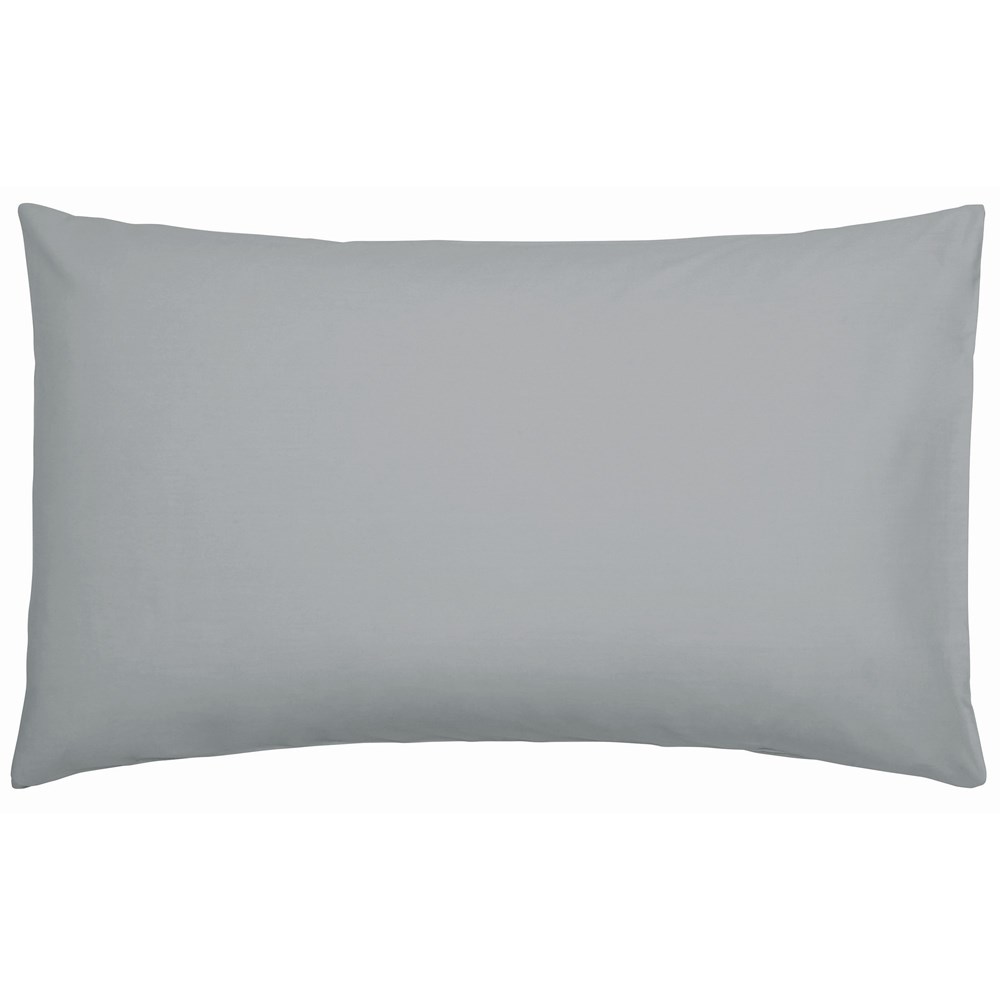 Plain Housewife Pillowcase By Bedeck of Belfast in Grey